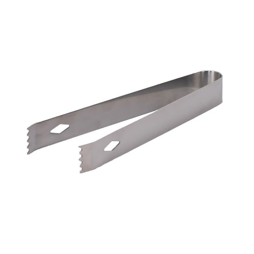 Pom Tongs, Brushed Stainless Steel